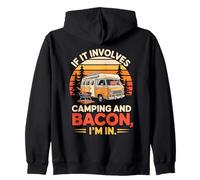 Si Cela implique Le Camping et Le Bacon en Plein air Camping randonnée Sweat à Capuche