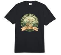 Si Cela implique Un Chien et la randonnée, comptez sur Moi | Funny Hiking Comfort Colors Adult Heavyweight T-Shirt
