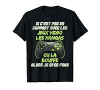 Si C'est Pas Du Manga Jeux Video Cadeau Ado G onsole Manche mi longue T-Shirt