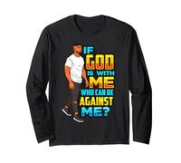 Si Dieu est avec Moi, Qui Peut être Contre Moi Black Father King Manche Longue