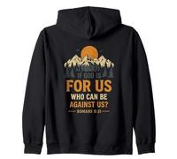 Si Dieu est pour Nous, Qui Peut être Contre Nous ? Romains 8, 31 Sweat à Capuche