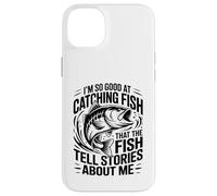 Si doué pour Attraper du Poisson, Dicton Amusant de pêche à l'achigan pour Angle Coque pour iPhone 14 Plus