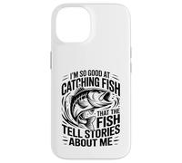 Si doué pour Attraper du Poisson, Dicton Amusant de pêche à l'achigan pour Angle Coque pour iPhone 14