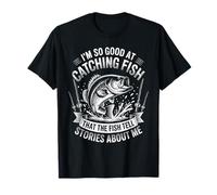 Si doué pour Attraper du Poisson, pêcheur à l'achigan Plein d'humour T-Shirt