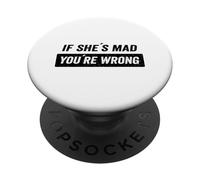 Si Elle est furieuse, tu Te trompes. PopSockets PopGrip Adhésif