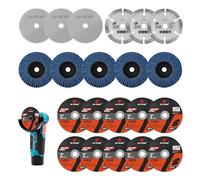 SI FANG 21PCS Disques de coupe 76 mm,Disque à Tronçonner Meuler 76 x 10 mm | Mini Disques Découpe Pour Meuleuse D'angle, Set D'disques a Tronconner, Pour Métal,Acier,Fer,Aluminium