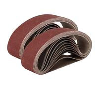 SI FANG Lot de 20 bandes abrasives 330 x 30 mm pour mini ponceuse à bande électrique, aiguiseuse de bords, grains assortis 120 320 600 800 1000