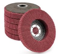 SI FANG Lot de 6 Disque de Ponçage à Lamelles en Fibre de Nylon,12.5x2.2cm