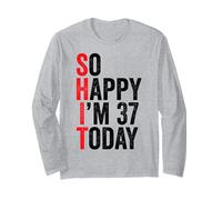 Si Heureuse d'avoir 37 Ans Aujourd'hui, blagues drôles sur Le 37e Anniversaire Manche Longue