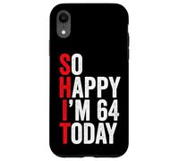 Si Heureuse d'avoir 64 Ans Aujourd'hui, blagues drôles pour Le 64e Anniversaire Coque pour iPhone XR