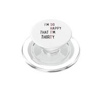 Si Heureux d'avoir Trente Ans PopSockets PopGrip pour MagSafe