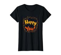 Si Heureux de Vous Voir ! Sentiment de Salutation Joyeux T-Shirt, Femme, Noir, XS