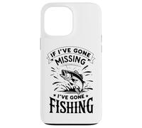 Si j'ai disparu, je suis parti à la pêche, profitez-en Coque pour iPhone 13 Pro Max