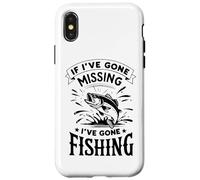 Si j'ai disparu, je suis parti à la pêche, profitez-en Coque pour iPhone X/XS