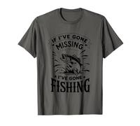Si j'ai disparu, je suis parti à la pêche, profitez-en T-Shirt
