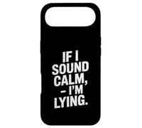 Si J'Ai l'air Calme, Je Mens, Blague Amusante sur l'anxiété Coque pour iPhone Air