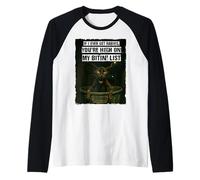 Si jamais j'attrape la Rage, tu ES en Haut de ma liste de morsures Manche Raglan
