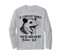 Si jamais j'attrape la Rage, tu ES en Haut de ma liste de morsures Opossum Manche Longue