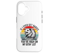 Si jamais j'attrape la Rage, tu seras en Haut de ma liste de morsures Coque pour iPhone 16