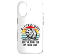 Si jamais j'attrape la Rage, tu seras en Haut de ma liste de morsures Coque pour iPhone 17