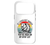 Si jamais j'attrape la Rage, tu seras en Haut de ma liste de morsures Coque pour iPhone 17 Pro