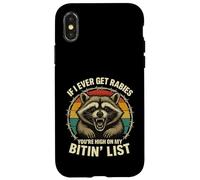 Si jamais j'attrape la Rage, tu seras en Haut de ma liste de morsures rétro Coque pour iPhone X/XS