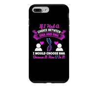 si J'avais Le Choix Entre l'ADN et l'ARN, Jeu de Mots Amusant sur la biologie Coque pour iPhone 7 Plus/8 Plus