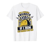 Si Je Cours, tu Devrais Courir trop. Ingénieur nu ire de l'énergie uranienne T-Shirt Graphique avec Valeur