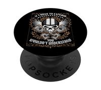 Si Je devais t'expliquer, tu ne comprendrais Pas l'art de la Moto PopSockets PopGrip Adhésif