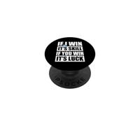 Si Je gagne, C'est du Volley-Ball Amusant PopSockets PopGrip Adhésif