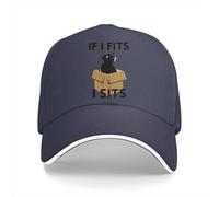 Si Je me Fais Bien, Je m’assois Casquette de Baseball Chapeaux Hommes Casquettes Femmes Visor Protection Snapback chatnoir