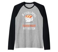 Si Je M'effondre Veuillez Mettre Montre en Pause Coureur Manche Raglan
