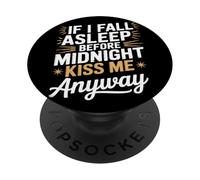 Si je m'endors, embrasse-moi quand même NYE PopSockets PopGrip Adhésif