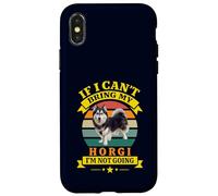 Si Je ne Peux Pas amener Mon Chien Funny Horgi Husky Corgi Mix Lover Coque pour iPhone X/XS