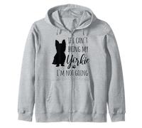 Si Je ne Peux Pas Apporter Mon Yorkie, Je n'y Vais Pas Sweat à Capuche