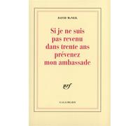David McNeil – Si je ne suis pas revenu dans trente ans, prévenez mon ambassade – Broché