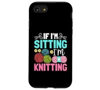 Si je suis assise, je tricote de façon amusante Coque pour iPhone SE (2020) / 7 / 8