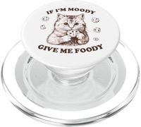 Si Je suis de Mauvaise Humeur, Donne-Moi des Envies drôles de Chats et de Biscuits PopSockets PopGrip pour MagSafe