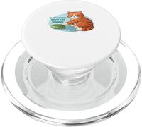 Si Je suis de Mauvaise Humeur, Donne-Moi Un Chat Gourmand avec Un Bol de Nourriture PopSockets PopGrip pour MagSafe