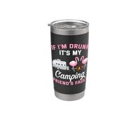 Si je suis ivre, c'est la faute de mon ami de camping Gobelet isotherme en acier inoxydable double paroi