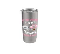 Si je suis ivre, c'est la faute de mon ami de camping Gobelet isotherme en acier inoxydable double paroi