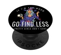 Si Je suis trop, Trouvez Moins de sorcière Qui détient Un crâne PopSockets PopGrip Adhésif