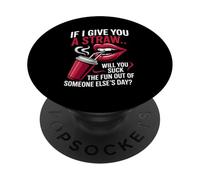 Si Je Te Donne Une Paille, est-ce Que tu Vas t'amuser avec Quelqu'un PopSockets PopGrip Adhésif