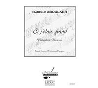 Si Jetais Grand Childrens Voice Small Orchestra / Score + Parties