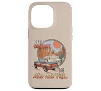 Si j'étais Un Cowboy, scène Western rétro Sauvage et Libre Coque pour iPhone 13 Pro