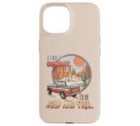 Si j'étais Un Cowboy, scène Western rétro Sauvage et Libre Coque pour iPhone 15