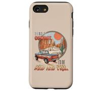 Si j'étais Un Cowboy, scène Western rétro Sauvage et Libre Coque pour iPhone SE (2020) / 7/8