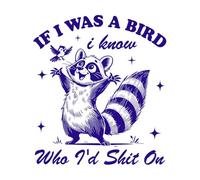 Si j'étais un stylo à bille, je saurais qui est sur le raton laveur Stickers gravés 54.6x61.6cm N'abîme pas le mur Bleu foncé