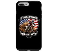 Si la saleté ne Vole Pas, Vous n'essayez Pas Funny Motocross Bike USA Coque pour iPhone 7 Plus/8 Plus