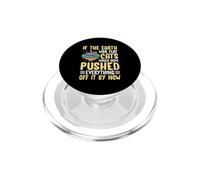 Si la Terre était Plate, Les Chats auraient Tout repoussé PopSockets PopGrip pour MagSafe